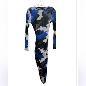 MissGuided mesh cut out mesh dress